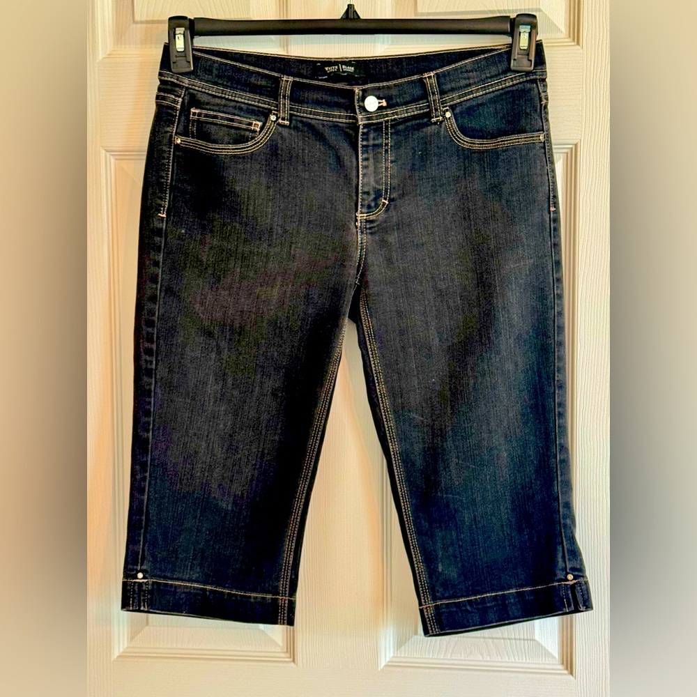 White House Black Market Dark Wash Denim Jean Shorts